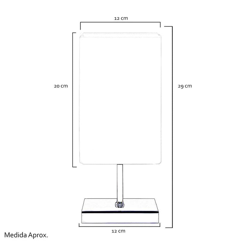 Abajur Quadrado Minimalista - Bege