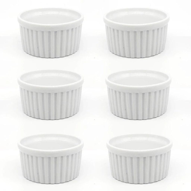 Conjunto 6 Molheiros Ramekin - Porcelana