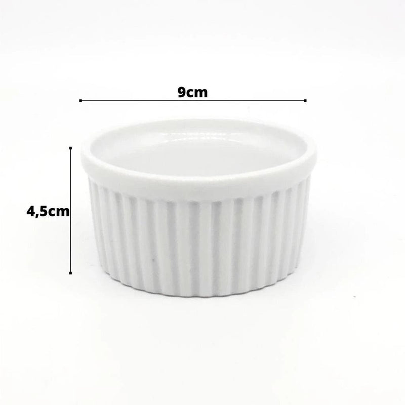 Conjunto 6 Molheiros Ramekin - Porcelana