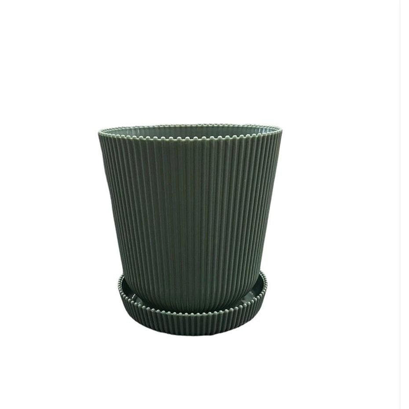 Vaso de Flor Cachepô Decorativo com Bandeja