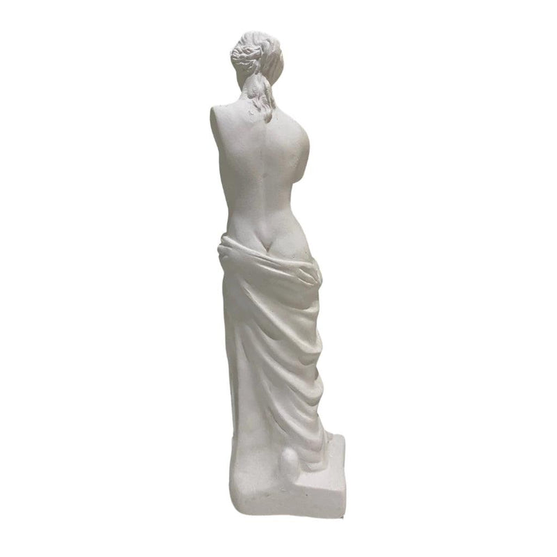 Escultura Grega Mulher Romana Deusa Vênus de Gesso Cru