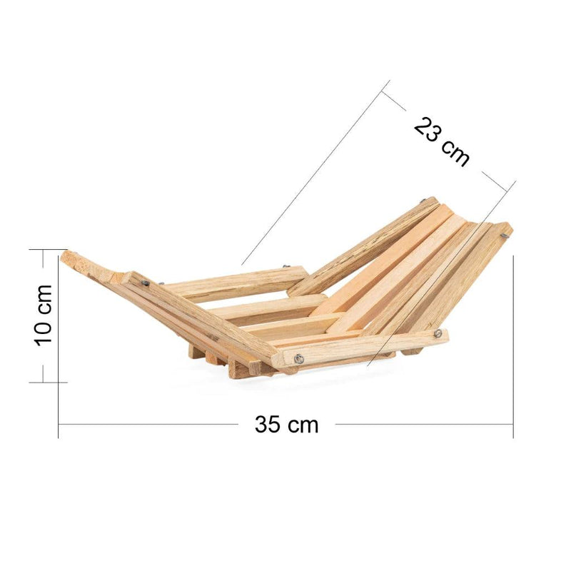Fruteira Articulada Ripada de Madeira Pinus Artesanal