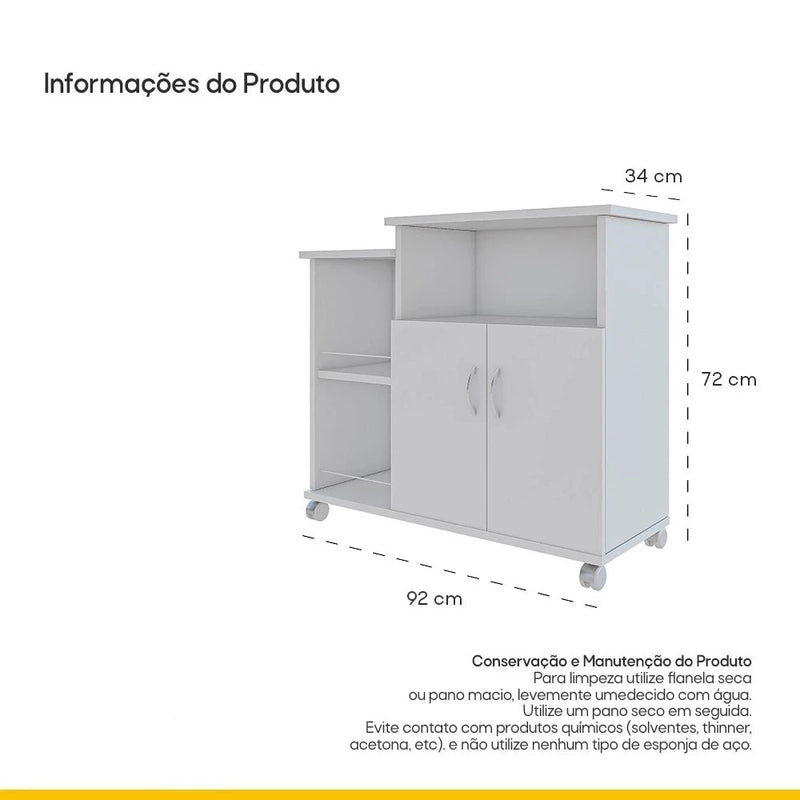 Bancada Estante Balcão Cozinha e Lavanderia Multiuso