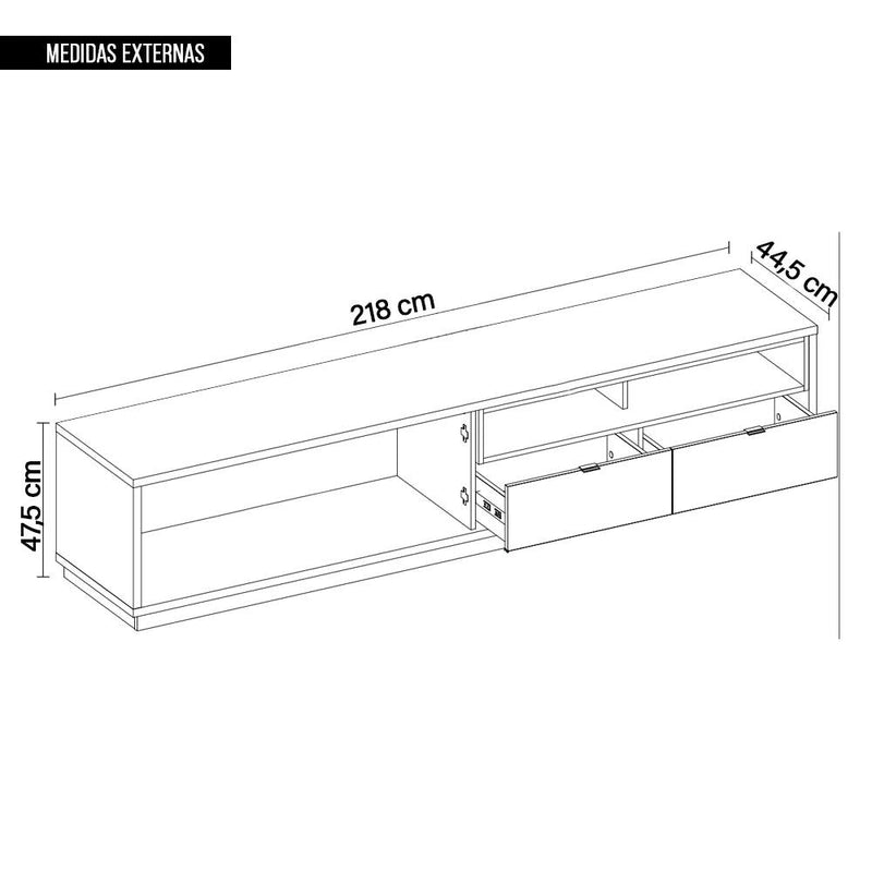 Rack Renda Para TV até 75 Polegadas