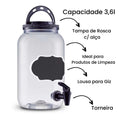 Dispenser para Lavanderia 3,6 Litros - 3 Peças