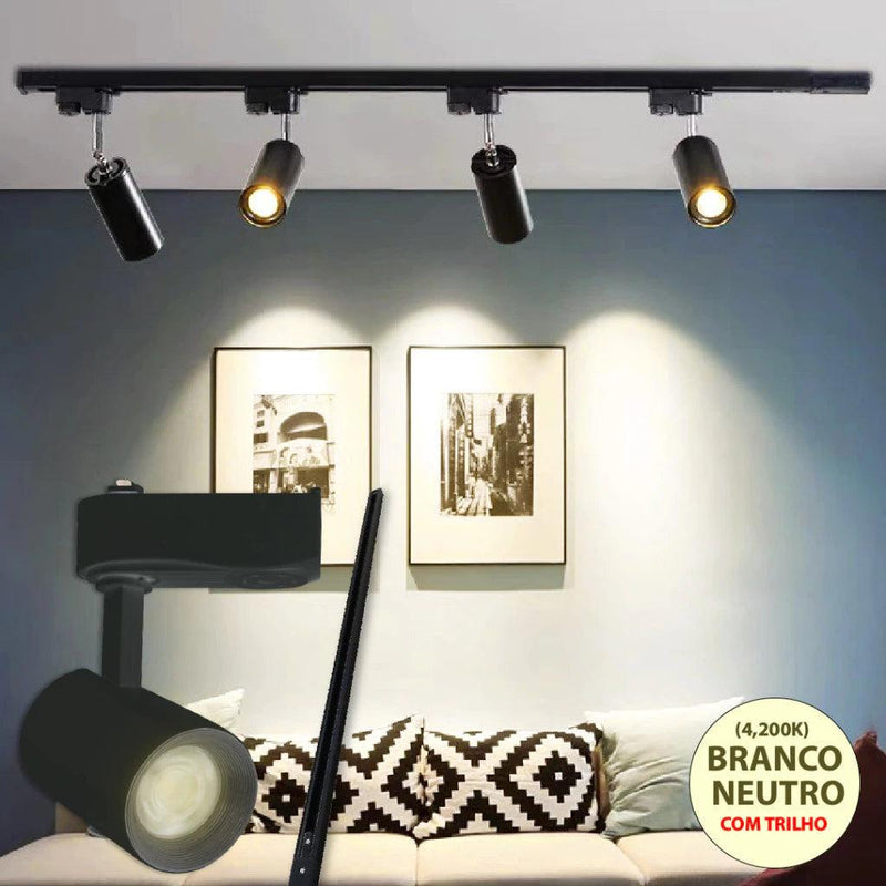 Trilho Spot LED Para Trilho Eletrificado Bivolt