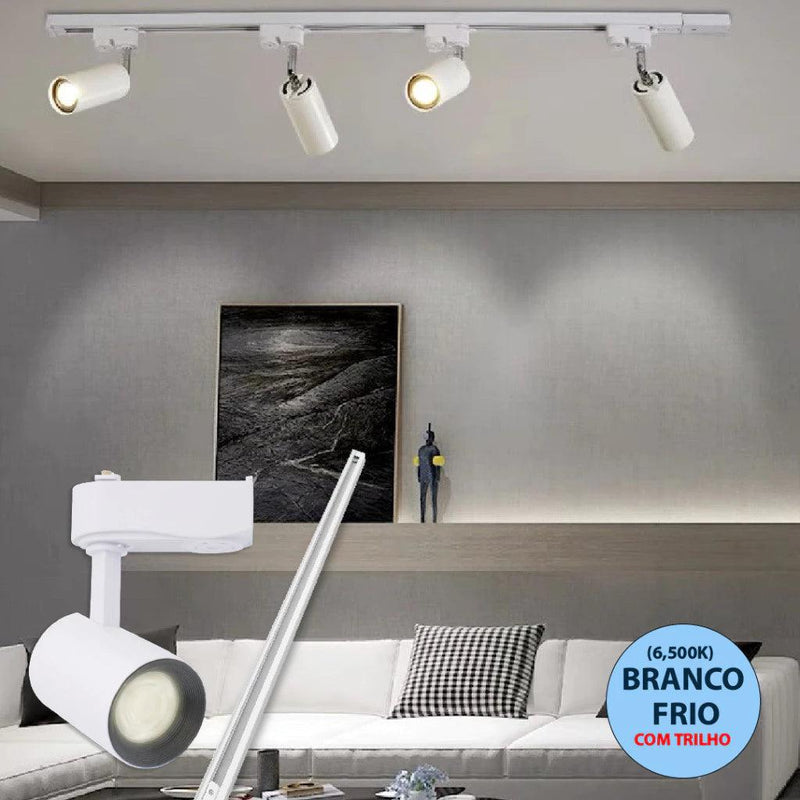 Trilho Spot LED Para Trilho Eletrificado Bivolt